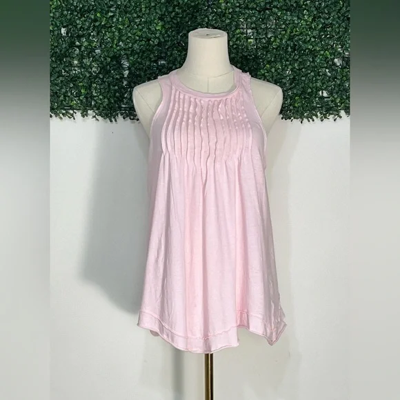 We The Free Go to Town Tank Light Pink Top Small Free People - Picture 1 of 12